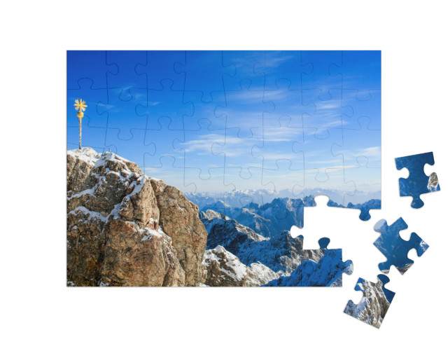 Puzzle 48 Teile „Die Zugspitze“