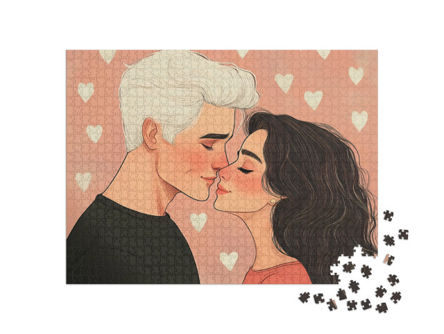 Puzzle 1000 Teile „Ein Valentinswunder“