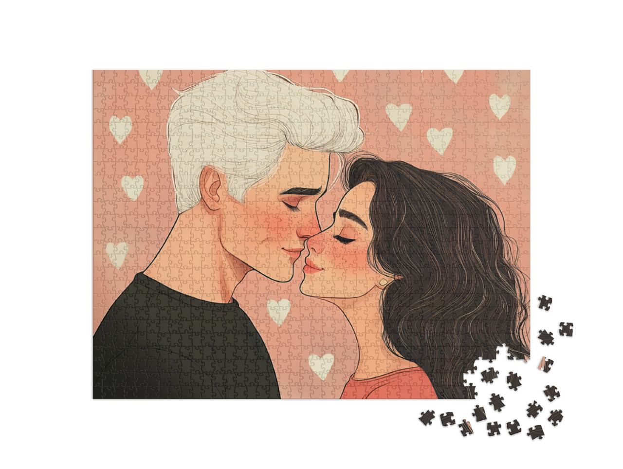 Puzzle 1000 Teile „Ein Valentinswunder“