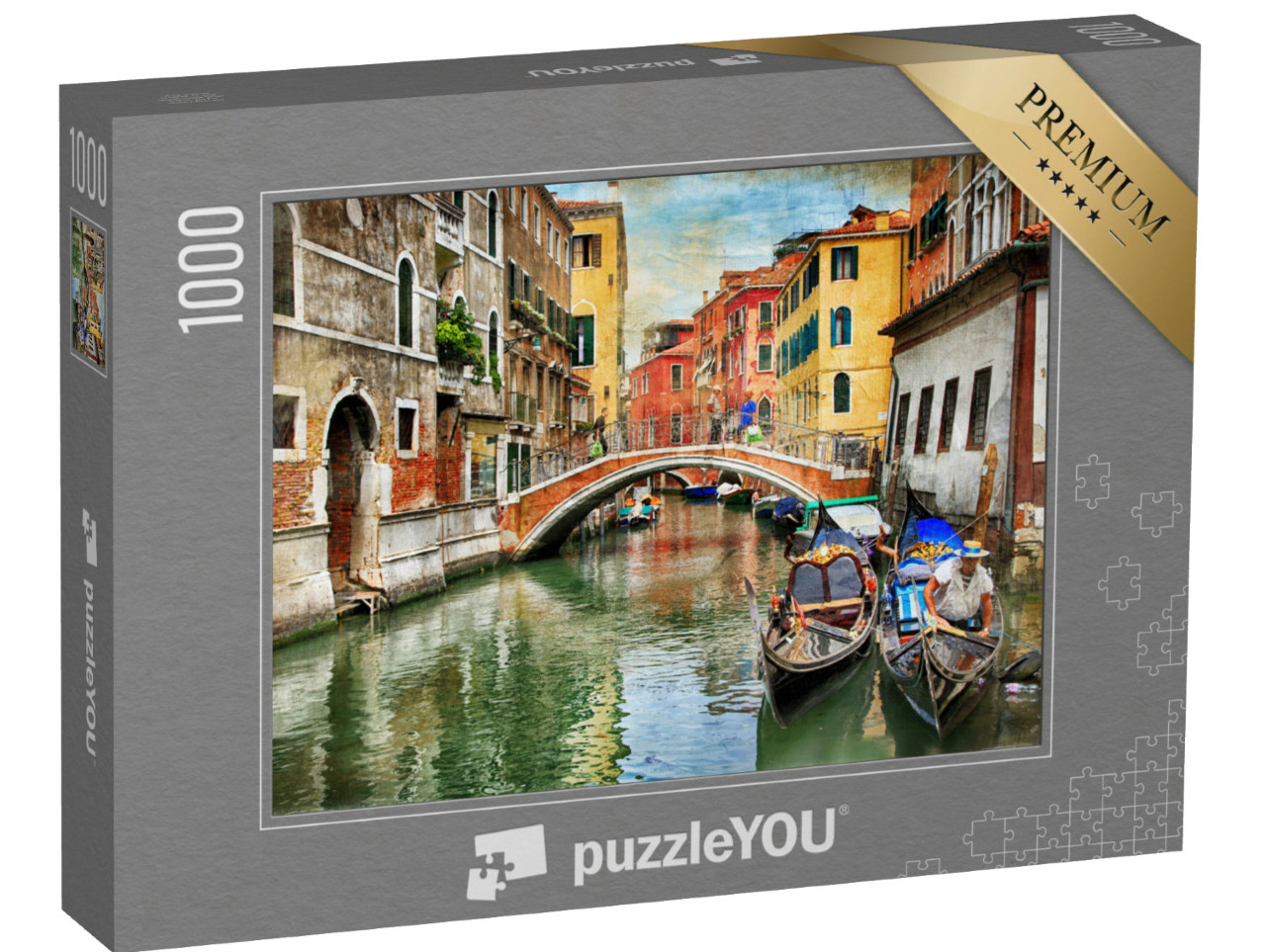 Puzzle 1000 Teile „Romantische venezianische Kanäle“