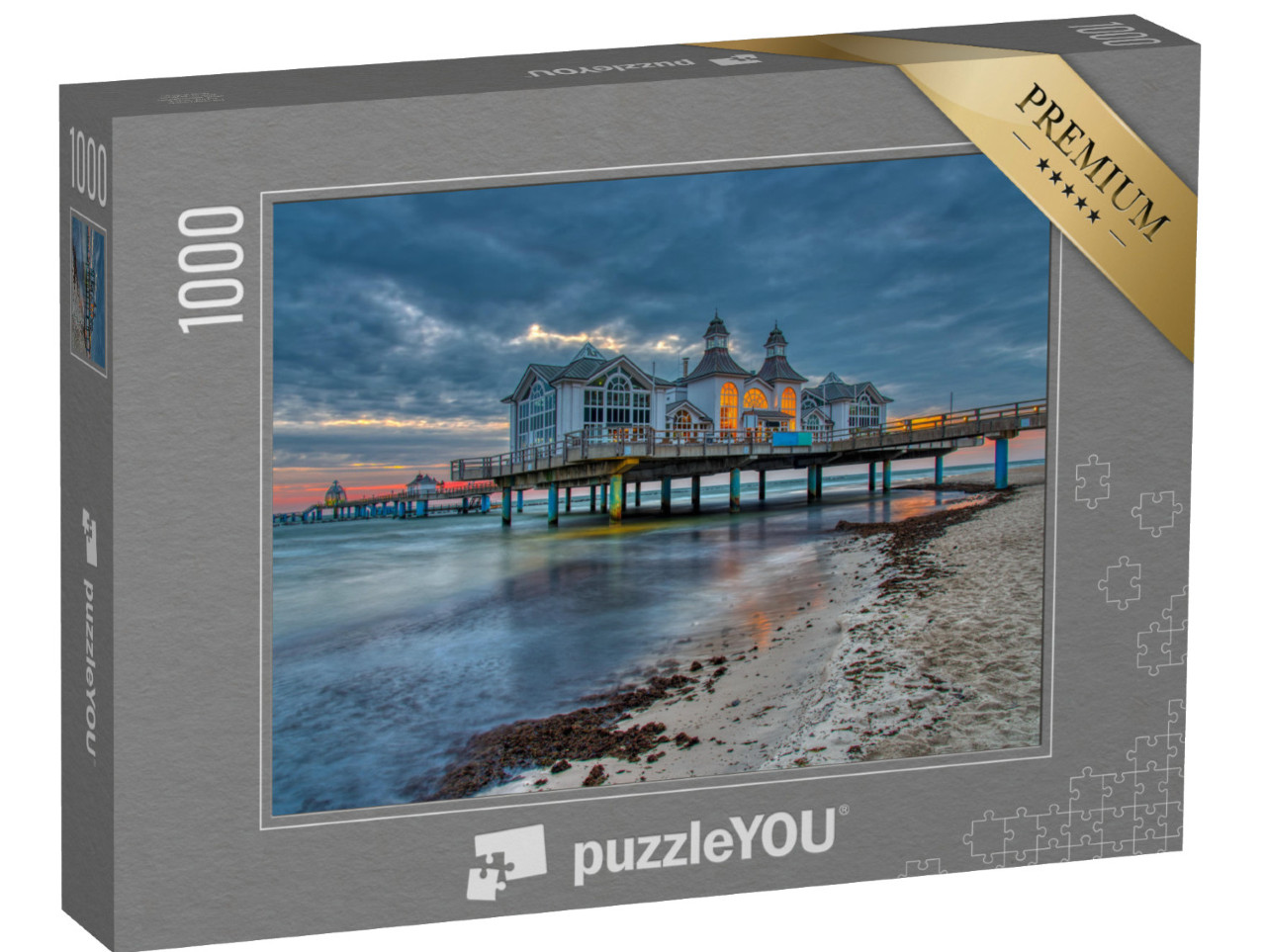 Puzzle 1000 Teile „Die Seebrücke von Sellin auf der Insel Rügen“