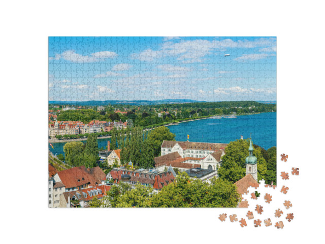 Puzzle 1000 Teile „Konstanz  am Rhein und Bodensee“