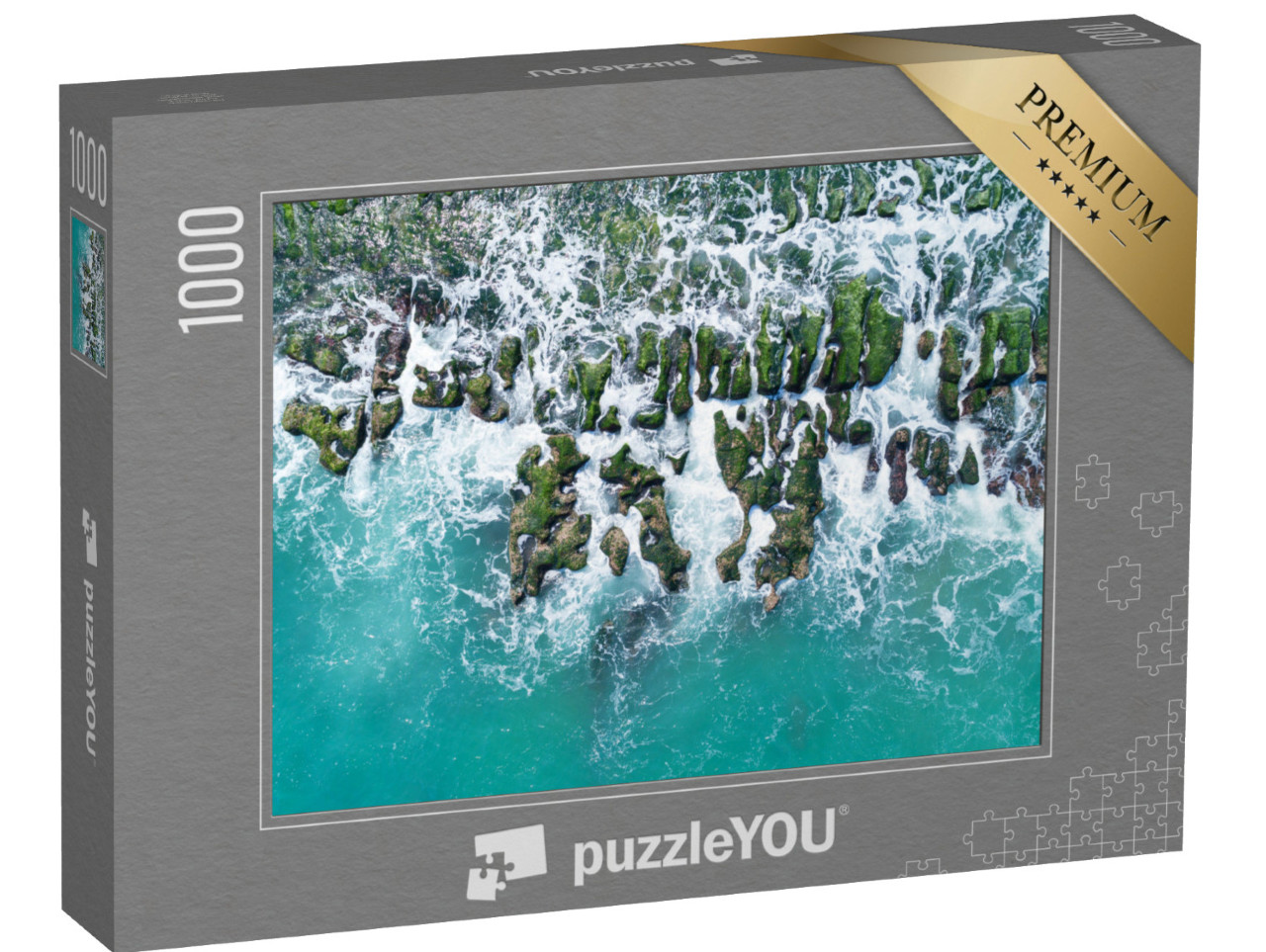 Puzzle 1000 Teile „Laomei Green Reef an der Nordküste von Taiwan“