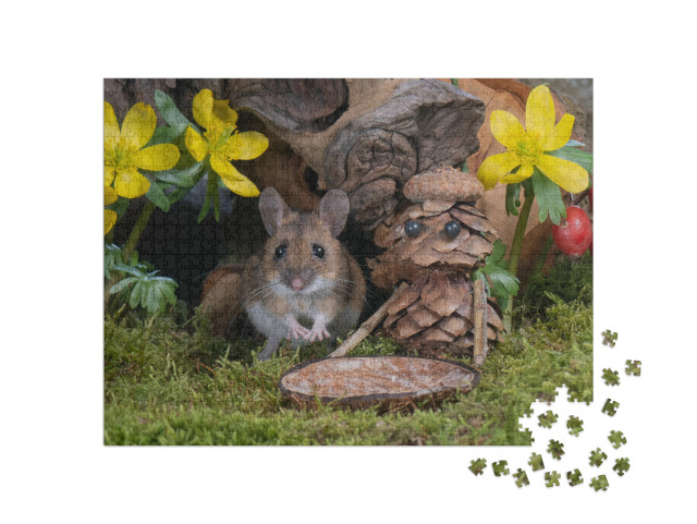Puzzle 1000 Teile „Mausi am Nachmittag“