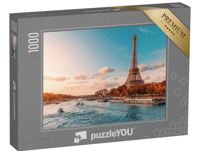 Puzzle 1000 Teile „Der Eiffelturm im abendlichen Sonnenlicht“