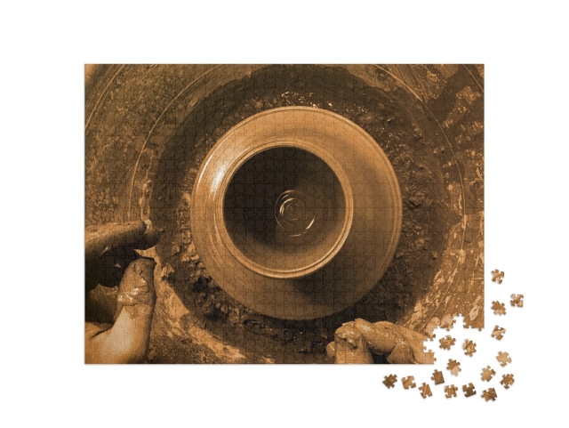 Puzzle 1000 Teile „Kunsthandwerk Töpfern“
