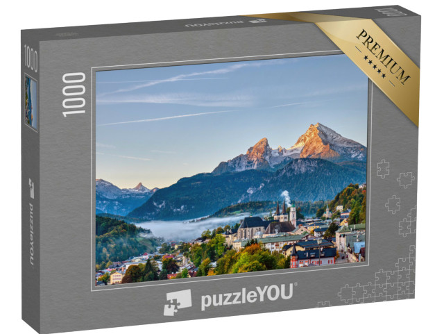 Puzzle 1000 Teile „Berchtesgaden und der Watzmann in den bayerischen Alpen“