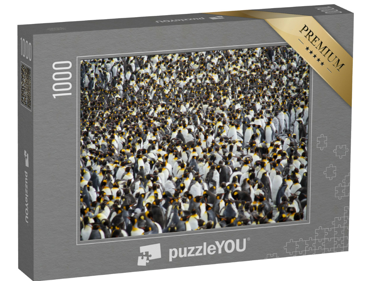 Puzzle 1000 Teile „Riesige Kolonie von Königspinguinen“