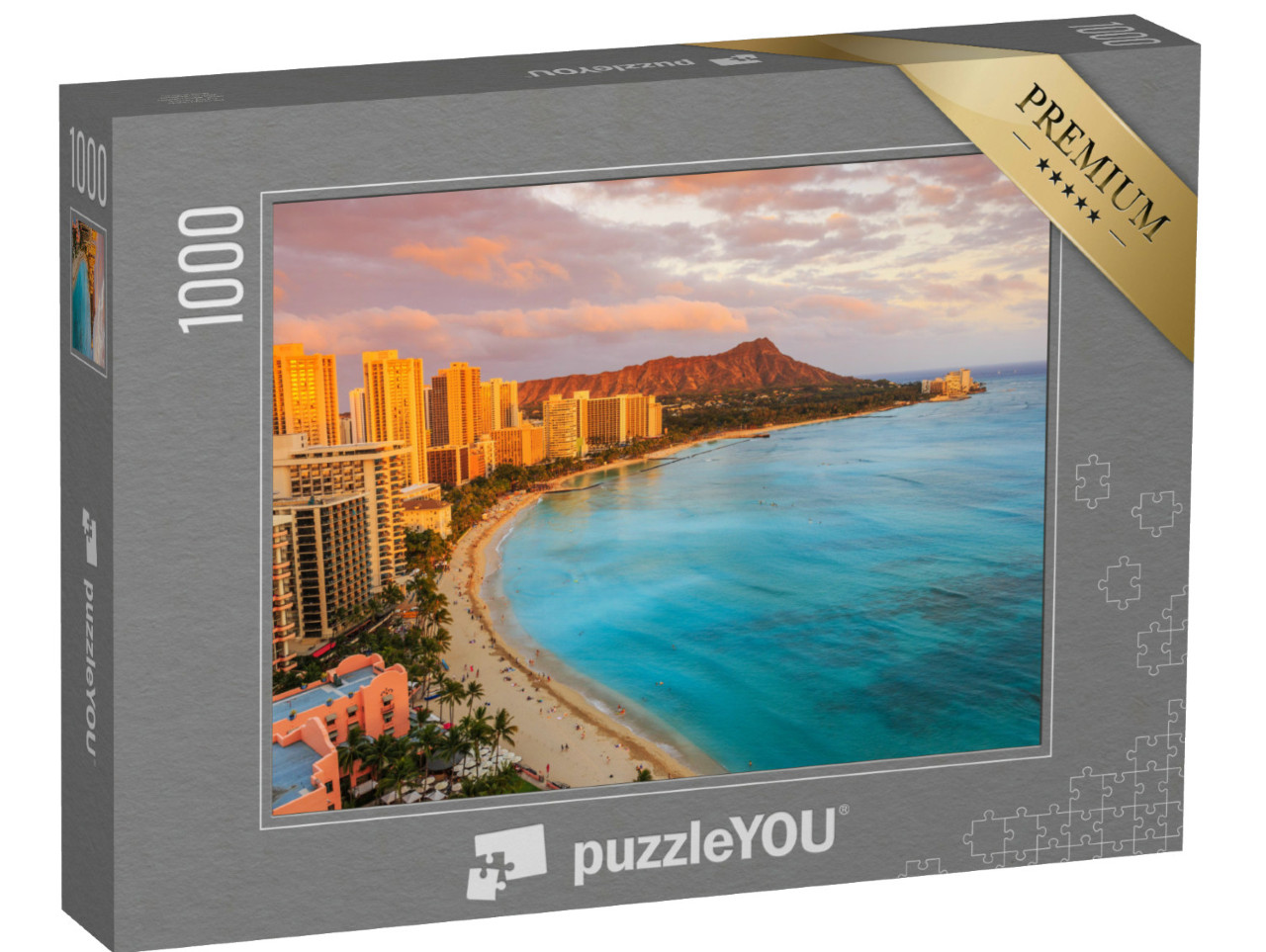 Puzzle 1000 Teile „Skyline von Honolulu, Hawaii“
