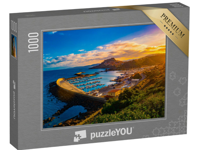 Puzzle 1000 Teile „Gasse von Castelsardo, Sardinien, Italien“