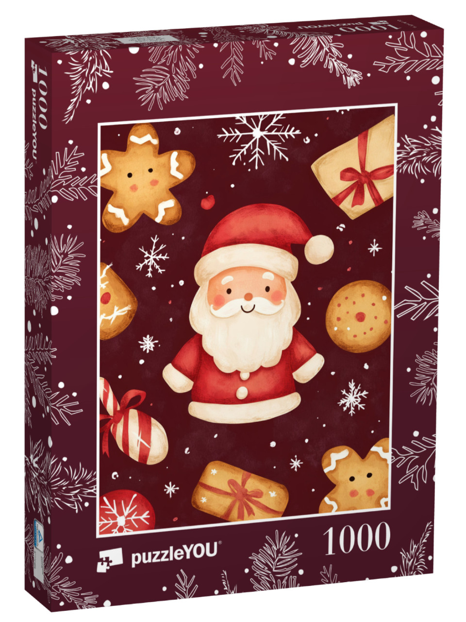 Puzzle 1000 Teile „Süße Weihnachtsplätzchen überall“