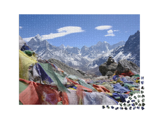 Puzzle 2000 Teile „Atemberaubendes Himalayagebirge, Nepal“