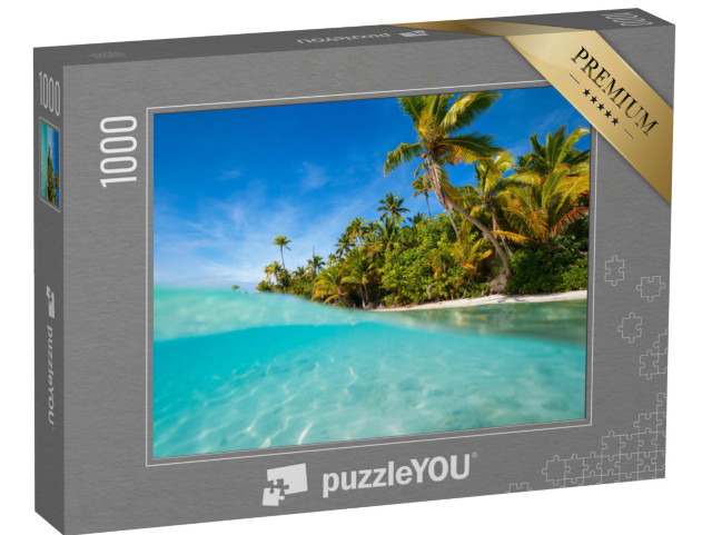 Puzzle 1000 Teile „Atemberaubende One Foot Insel im Südpazifik“