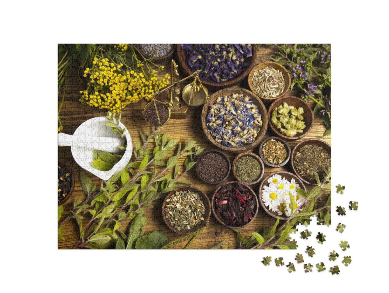 Puzzle 1000 Teile „Kräuter der Naturheilkunde“