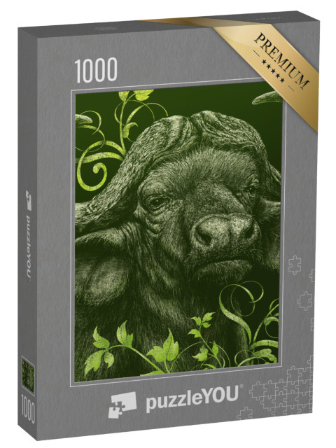 Puzzle 1000 Teile „Büffel“