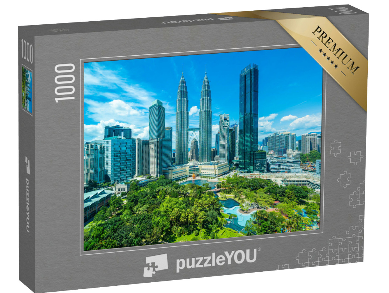 Puzzle 1000 Teile „Skyline von Kuala Lumpur, Hauptstadt von Malaysia“