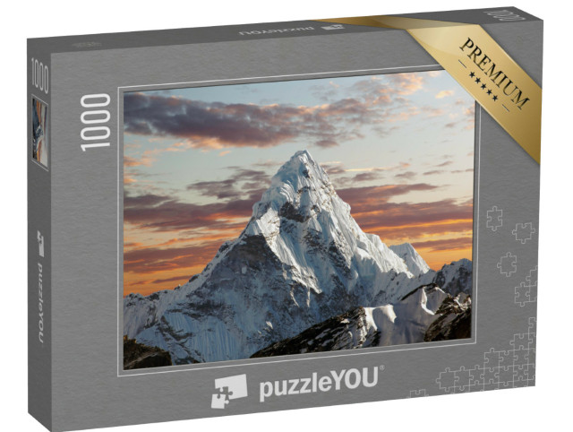 Puzzle 1000 Teile „Ama Dablam am Everest am Abend, Himalaya, Nepal“