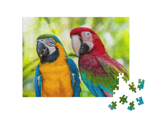 Puzzle 200 Teile „Papagei, Aras “