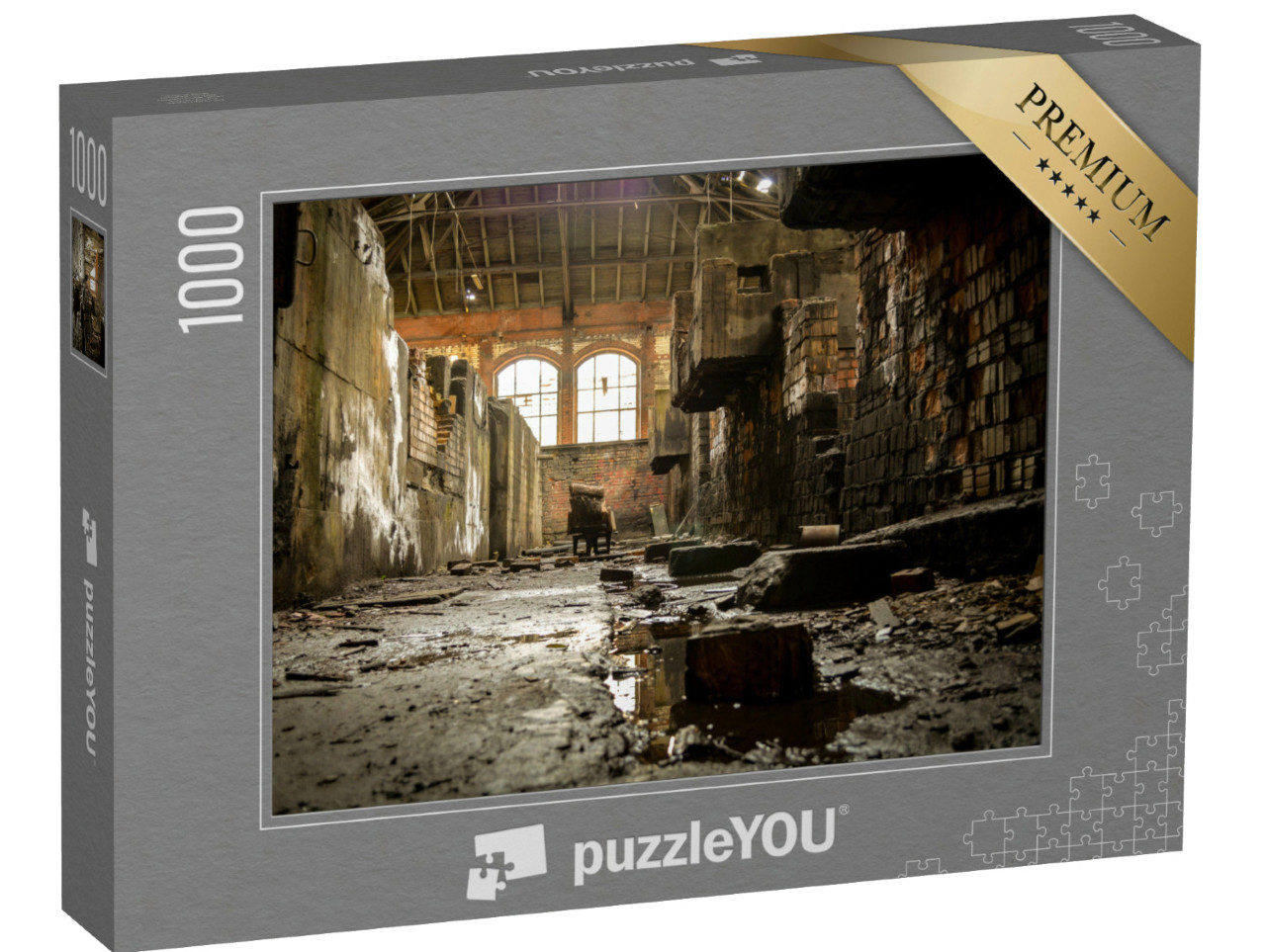 Puzzle 1000 Teile „Altes, verlassenes Fabrikgebäude“
