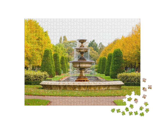 Puzzle 1000 Teile „Ein Springbrunnen im Regent's Park von London“