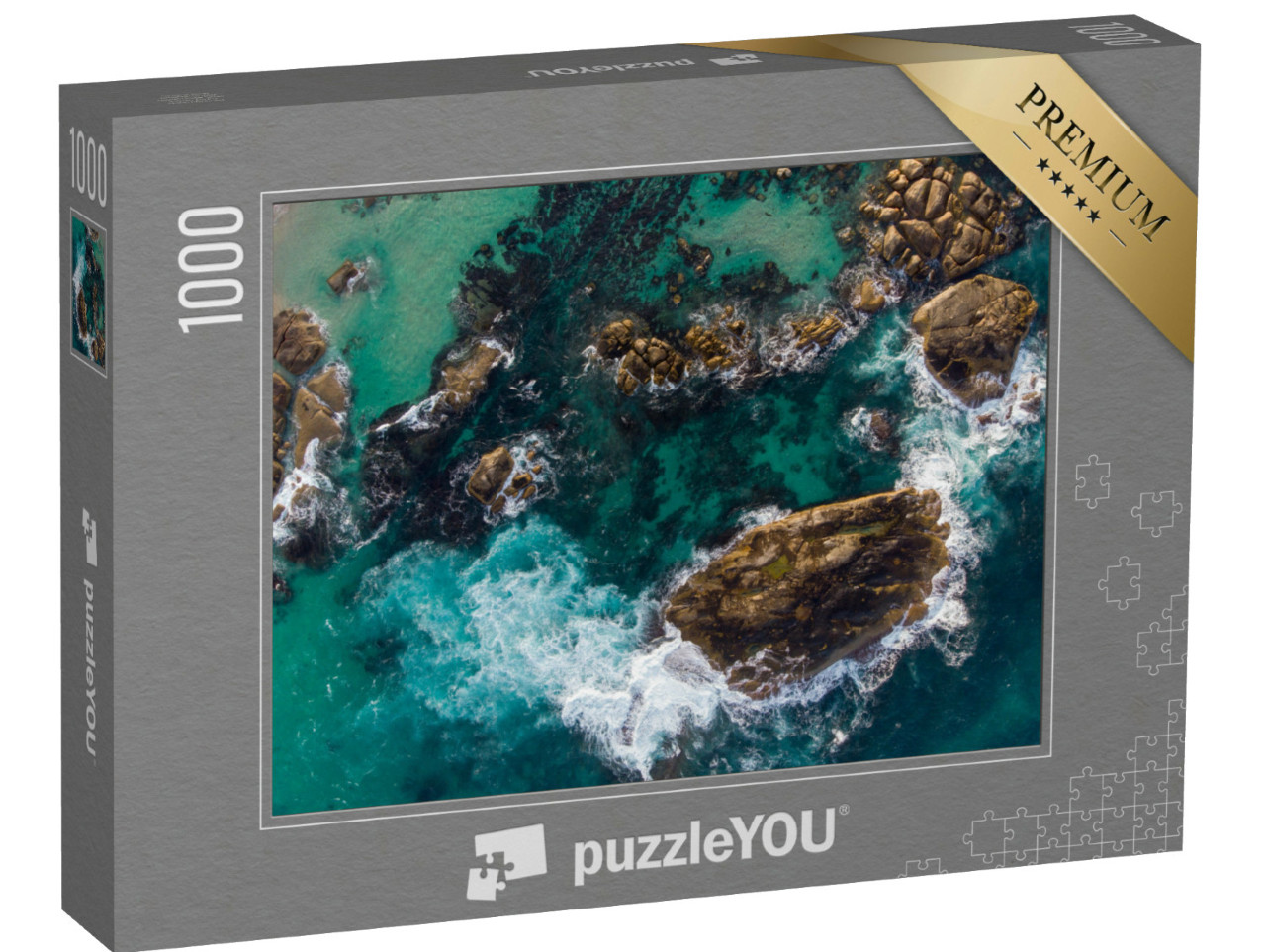 Puzzle 1000 Teile „Kristallklares Wasser am Greens Pool Beach, Westaustralien“
