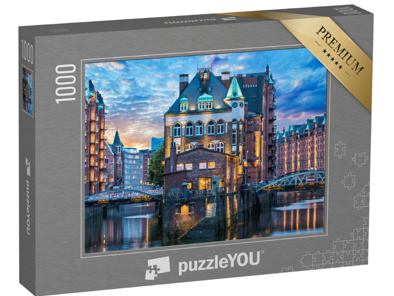 Puzzle 1000 Teile „Hamburg: Alte Speicherstadt“