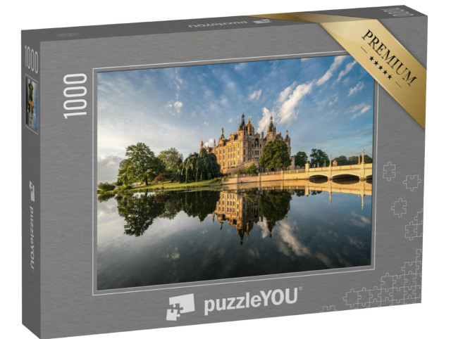 Puzzle 1000 Teile „Schloss Schwerin, das Neuschwanstein des Nordens“