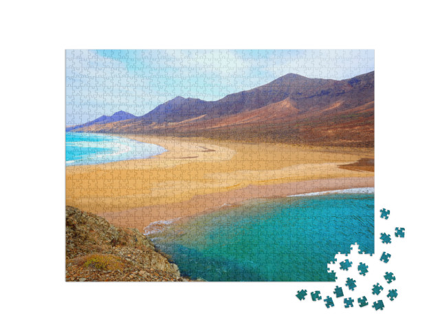 Puzzle 1000 Teile „Barlovento Strand, Fuerteventura, Kanarische Inseln, Spanien“