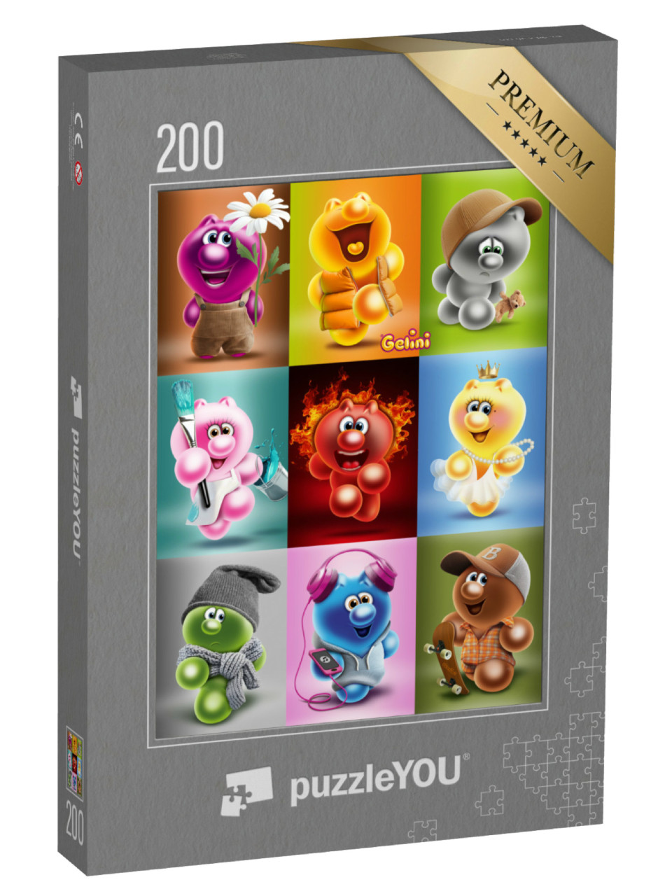 Puzzle 200 Teile „Gelini Collage“