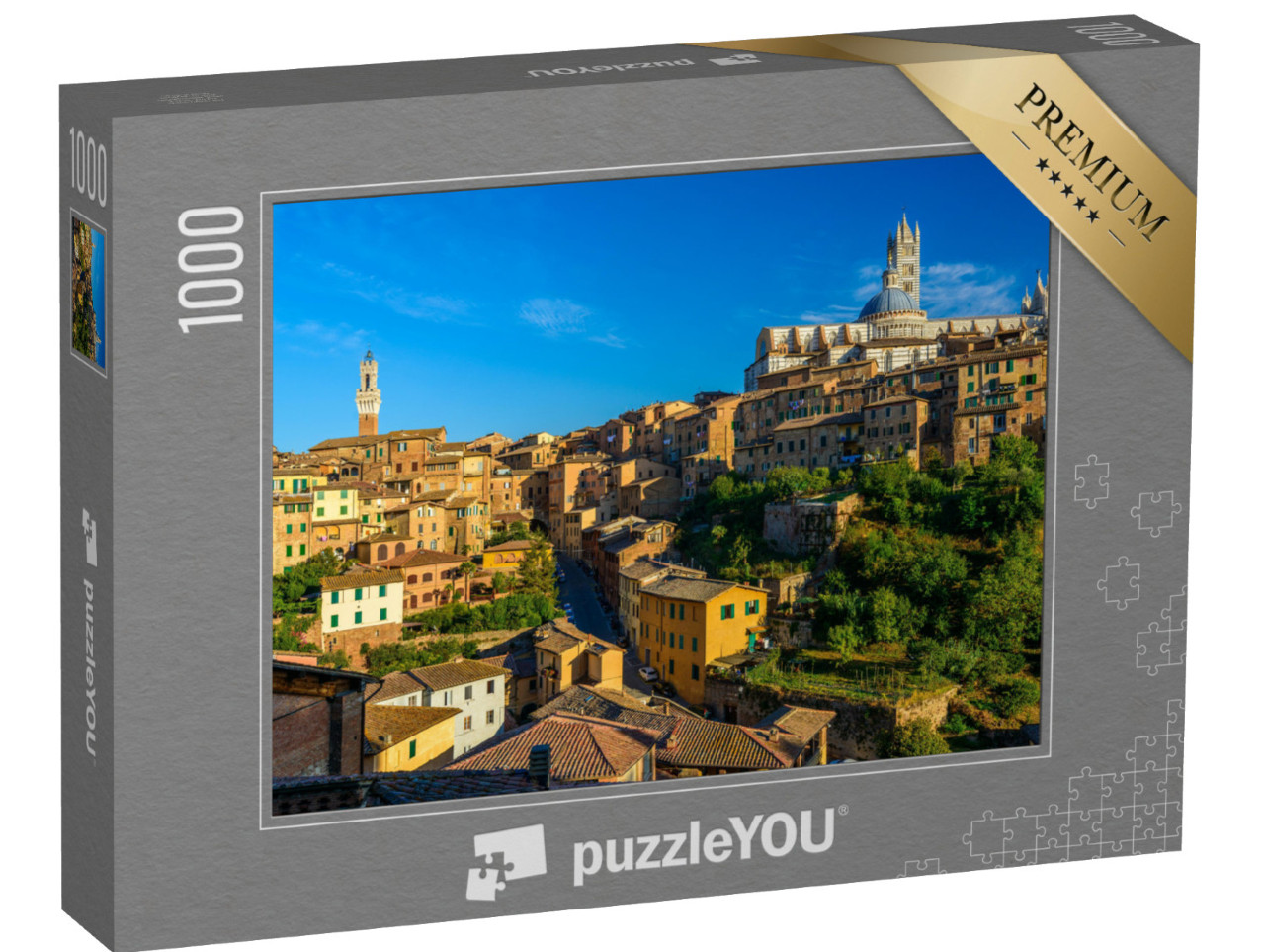 Puzzle 1000 Teile „Panorama von Siena, Toskana, Italien“