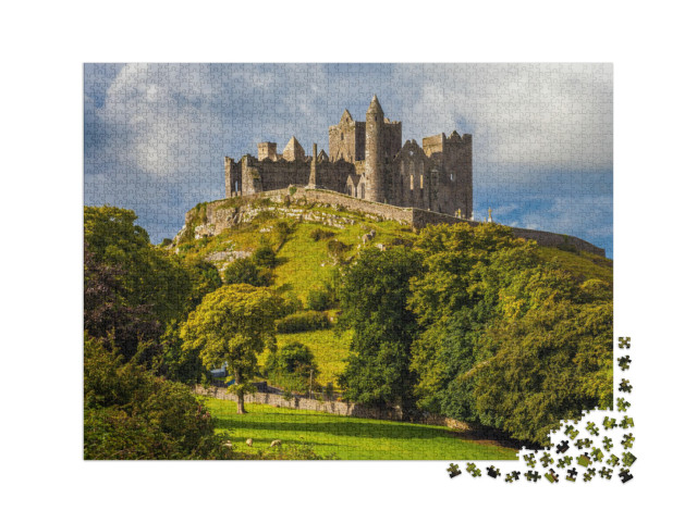 Puzzle 2000 Teile „Rock of Cashel in spektakulärem Licht, Tipperary, Irland“