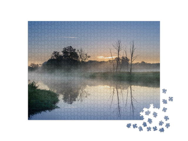 Puzzle 1000 Teile „Morgenstille auf der Spree“