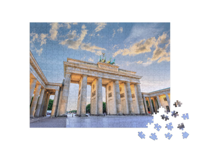 Puzzle 500 Teile „Das Brandenburger Tor bei Sonnenuntergang“