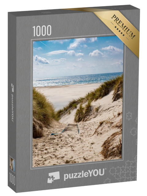 Puzzle 1000 Teile „Weg zum Strand in Amrum, Deutschland“