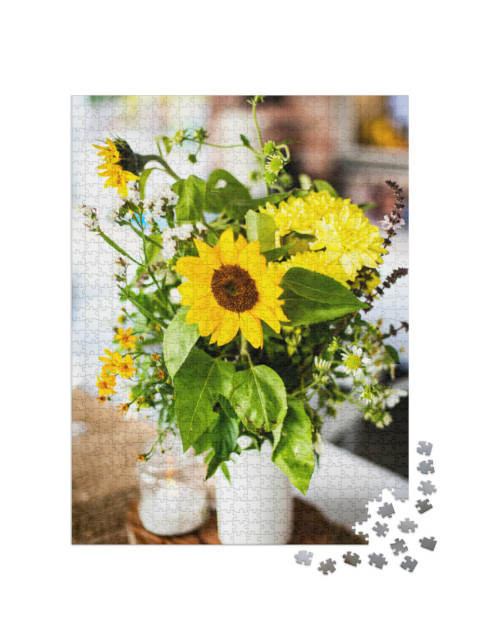 Puzzle 1000 Teile „Gelbe Sonnenblumen “