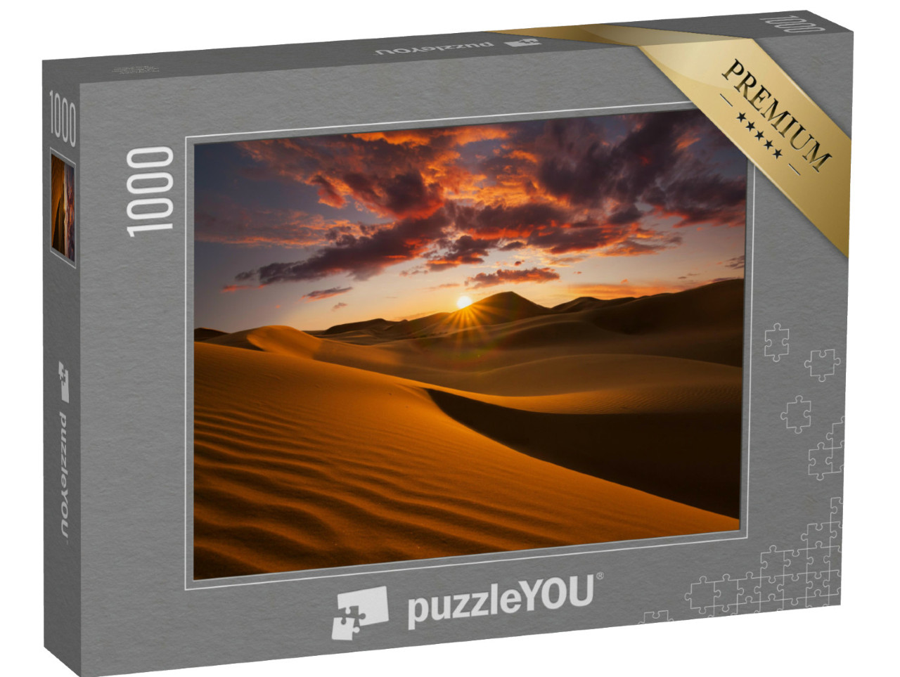 Puzzle 1000 Teile „Sanddünen in der Wüste Sahara “