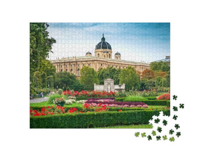 Puzzle 1000 Teile „Der Volksgarten in Wien, Österreich“