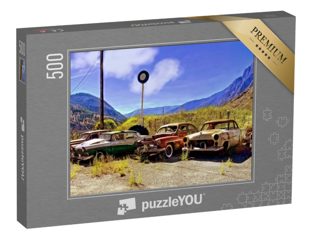 Puzzle 500 Teile „Ausrangierte Oldtimer“