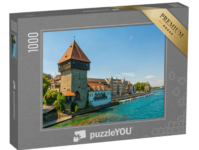 Puzzle 1000 Teile „Der Rheintorturm in Konstanz am Bodensee“