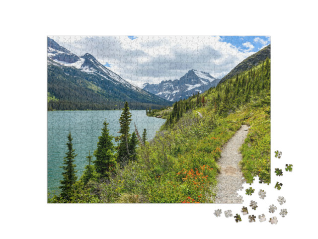Puzzle 1000 Teile „Spring Hiking Trail“