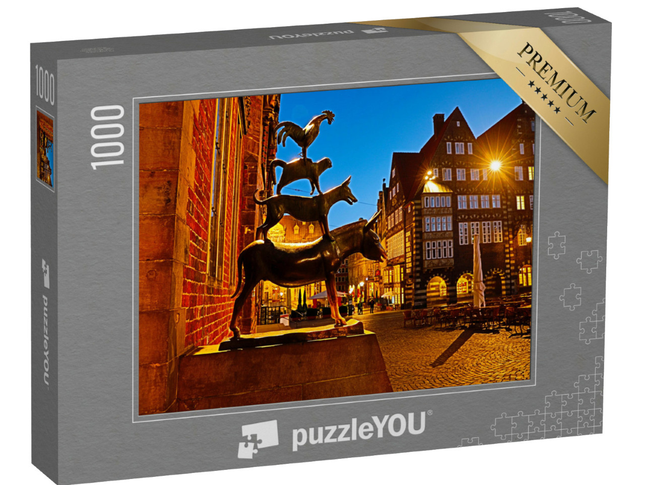 Puzzle 1000 Teile „Am Abend in Bremen“