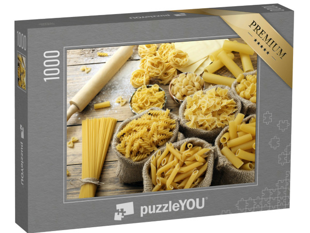 Puzzle 1000 Teile „Köstliche italienische Nudelsorten“