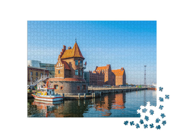 Puzzle 1000 Teile „Yachthafen von Stralsund, Deutschland“