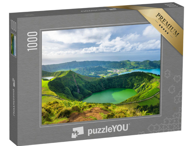 Puzzle 1000 Teile „Berglandschaft Ponta Delgada, Azoren, Portugal“