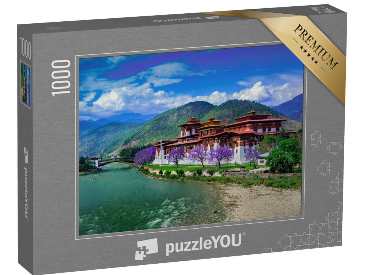 Puzzle 1000 Teile „Der Punakha Dzong in Punakha, Bhutan“