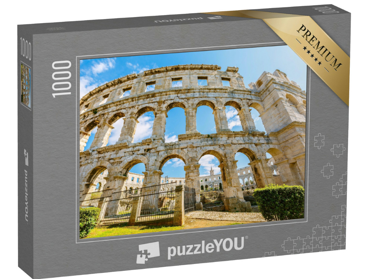 Puzzle 1000 Teile „Wandfragment des antiken römischen Amphitheaters von Pula, Kroatien“