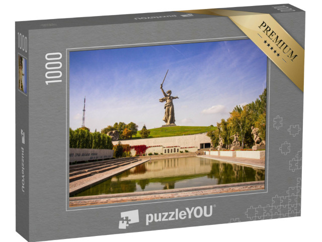 Puzzle 1000 Teile „Das Vaterland ruft: Denkmal bei Wolgograd“