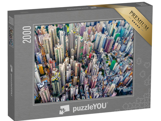 Puzzle 2000 Teile „Hongkong aus der Vogelperspektive“