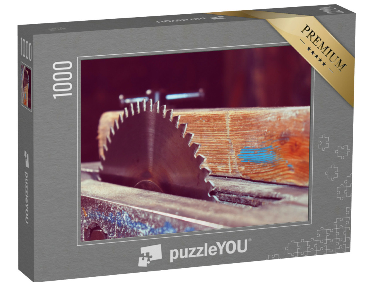 Puzzle 1000 Teile „Kreissäge, Werkzeug für Tischler und Schreiner“