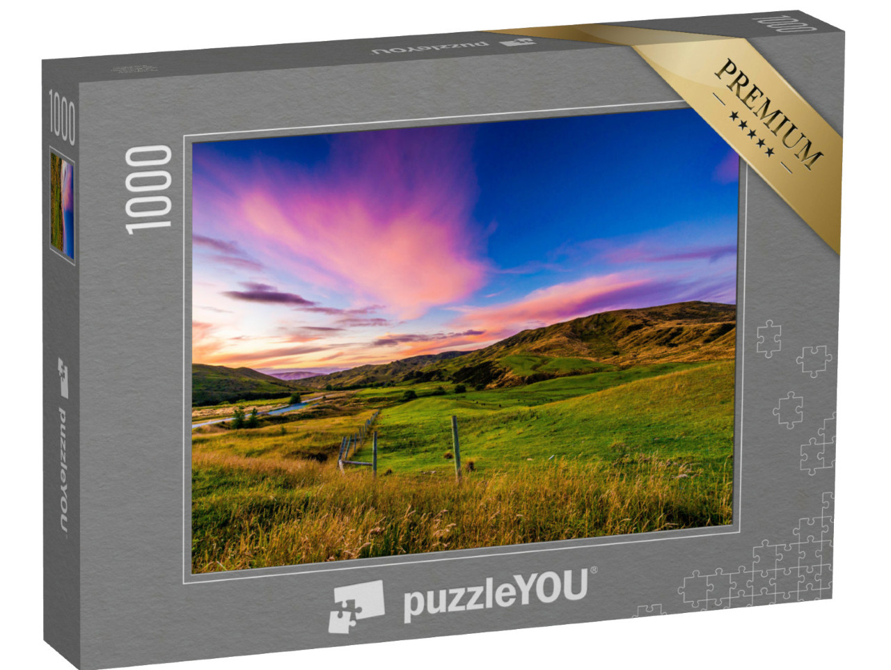 Puzzle 1000 Teile „Spektakulärer Blick über die Südinsel Neuseelands“